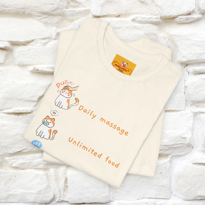 Maglietta con gatto "Cat's Rules" per uomo e donna | 100% cotone* 🐾 | Maglietta divertente per gli amanti dei gatti