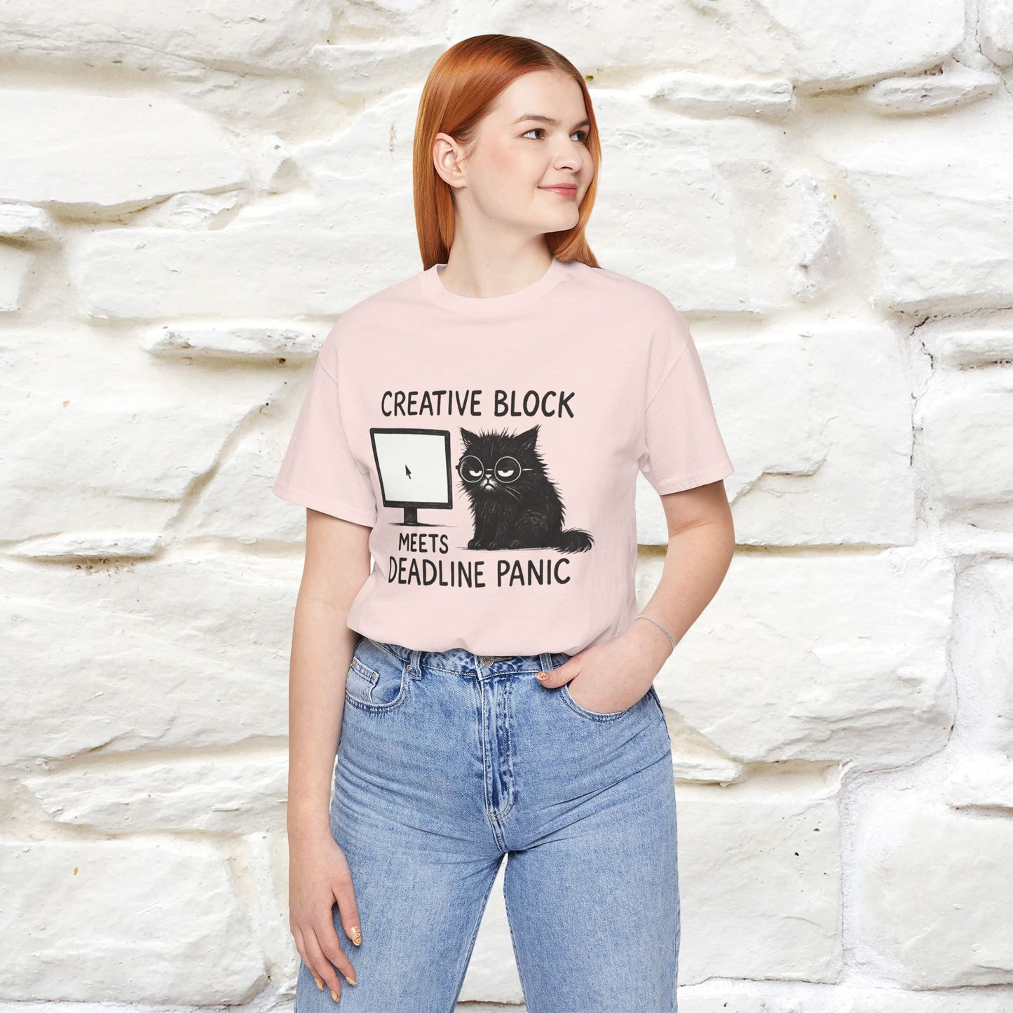 "Creative Block Meets Deadline..." |Cat T-Shirt | Nunu&Miao Studio