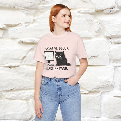 "Creative Block Meets Deadline..." |Cat T-Shirt | Nunu&Miao Studio