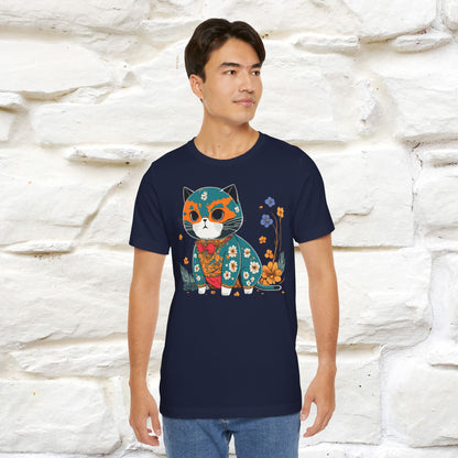 Zen Garden Cat: Japanese-Inspired T-Shirt for Men & Women | 100% Cotton*