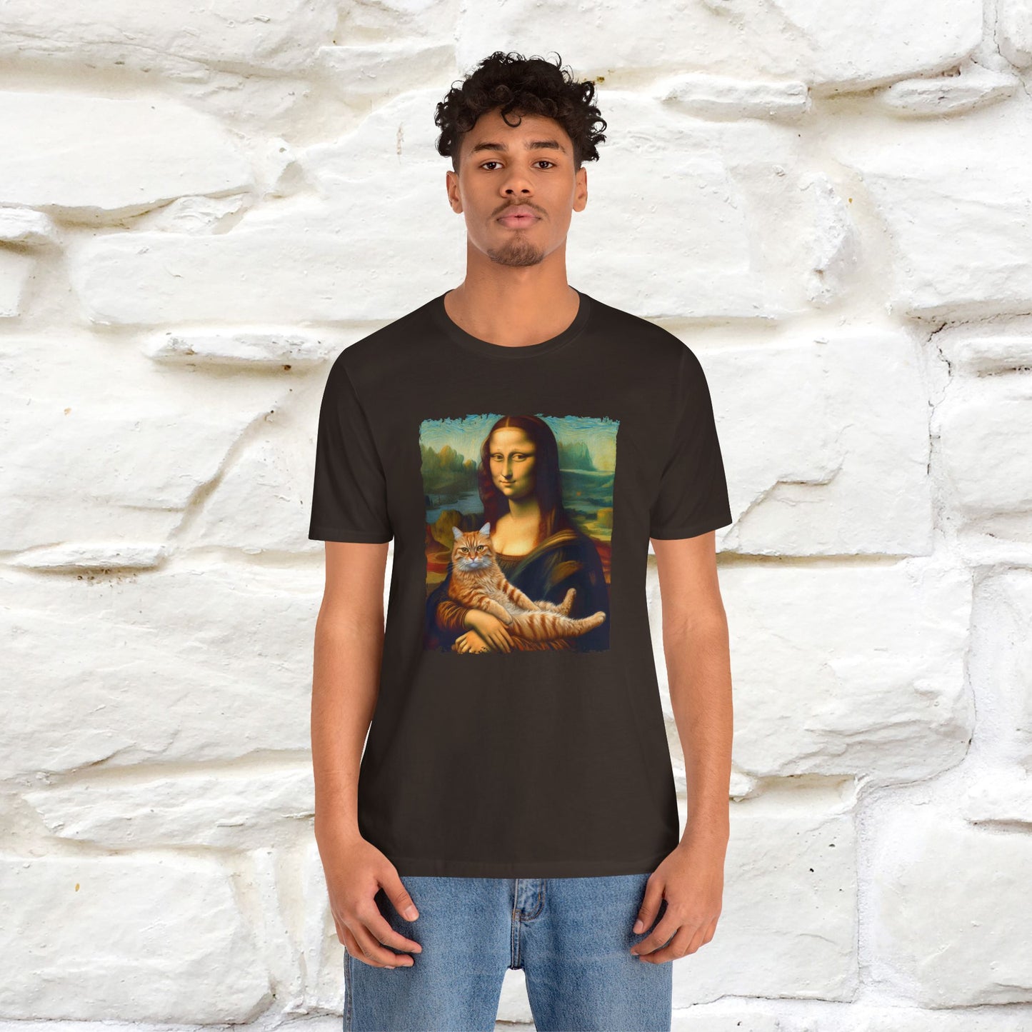 Mona Lisa’s Cat T-Shirt | Classic Art-Inspired Cat Tee for Men & Women | 100% Cotton