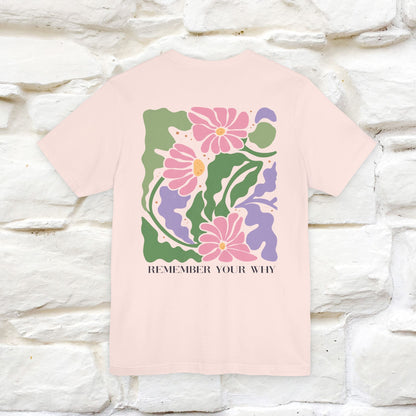 "Remember Your Why'' Cat T-Shirt Front and Back Design | Nunu&Miao Studio
