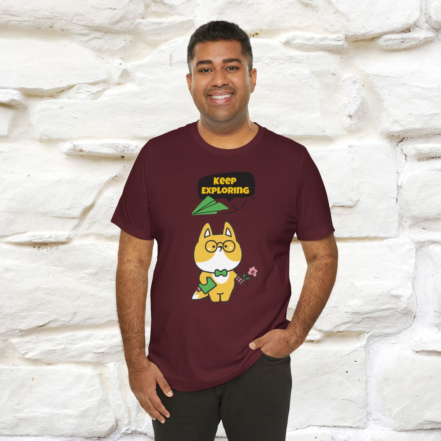 Keep Exploring T-Shirt for Men | 100% Cotton* Adventure Tee