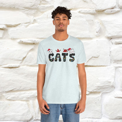 “Cats Christmas T-Shirt | Festive Cat T-Shirt for Men & Women | 100% Cotton”