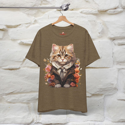 "Mr. Meow" Elegant Cat T-Shirt for Men & Women | 100% Cotton*