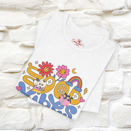 ''Good Vibes'  Cat T-shirt for Women 100% Cotton*