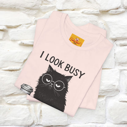"I Look Busy But I'm Just Overwhelmed" |Cat T-Shirt | Nunu&Miao Studio