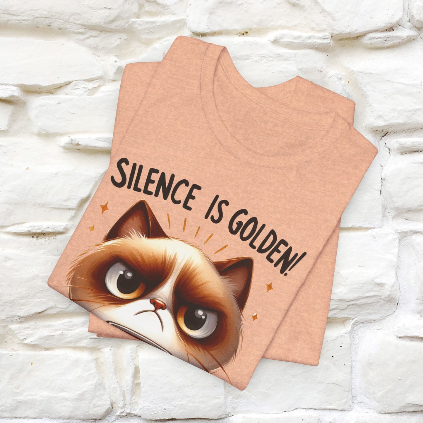 ''Silence Is Golden, Stop Talking'' T-shirt for Men and Women 100% Cotton*