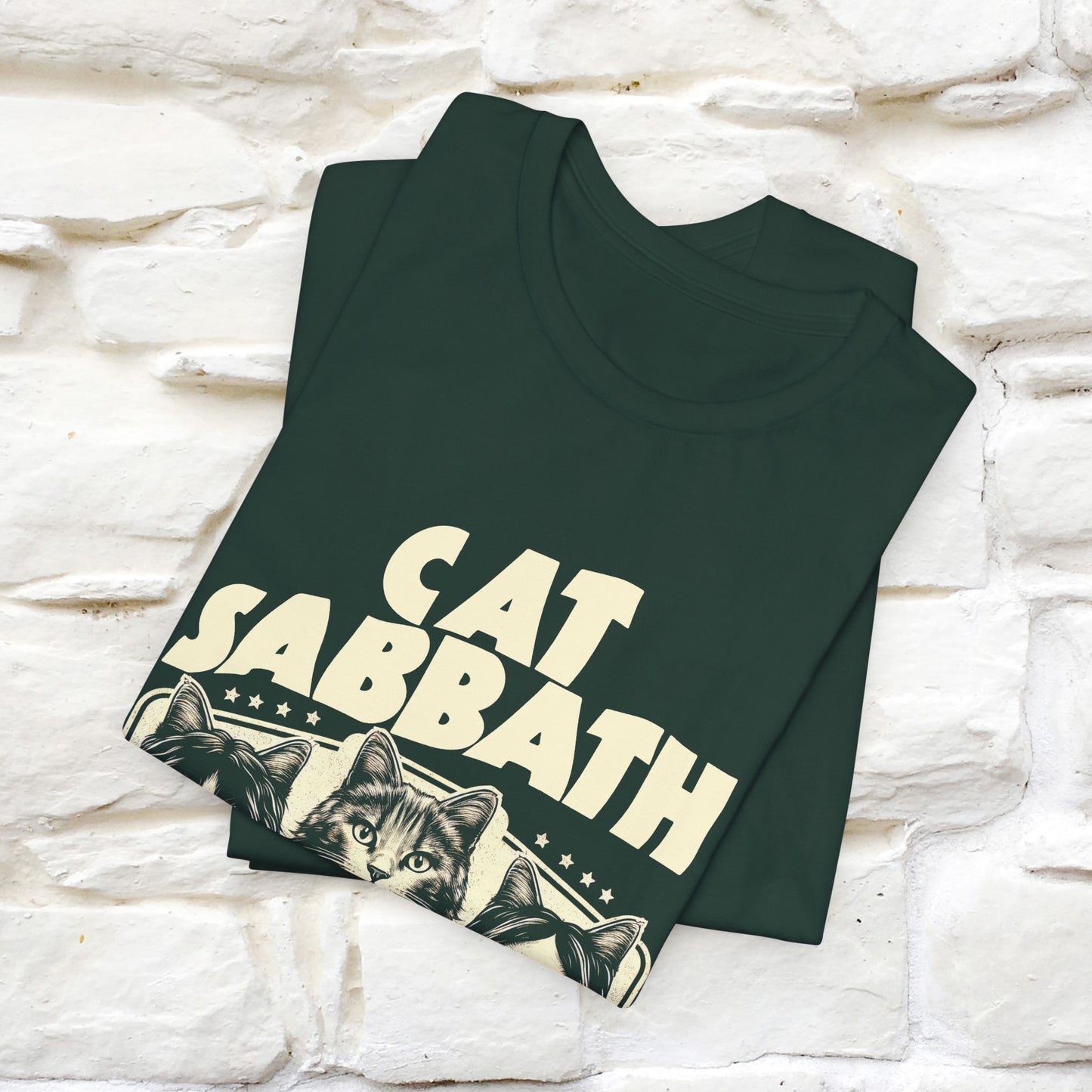 "Cat Sabbath" Cat T-shirt for Men & Women | 100% Cotton*| Feline-Inspired Tee