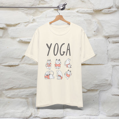 The Real Yoga Challenge Cat T-Shirt for Men & Women | 100% Cotton* Funny & Comfortable Tee