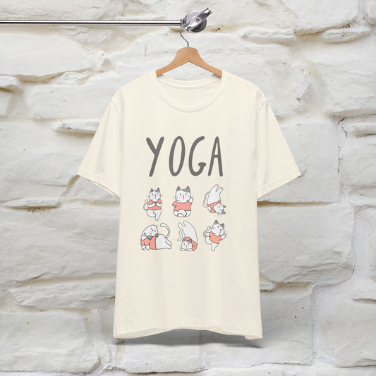 The Real Yoga Challenge Cat T-Shirt for Men & Women | 100% Cotton* Funny & Comfortable Tee