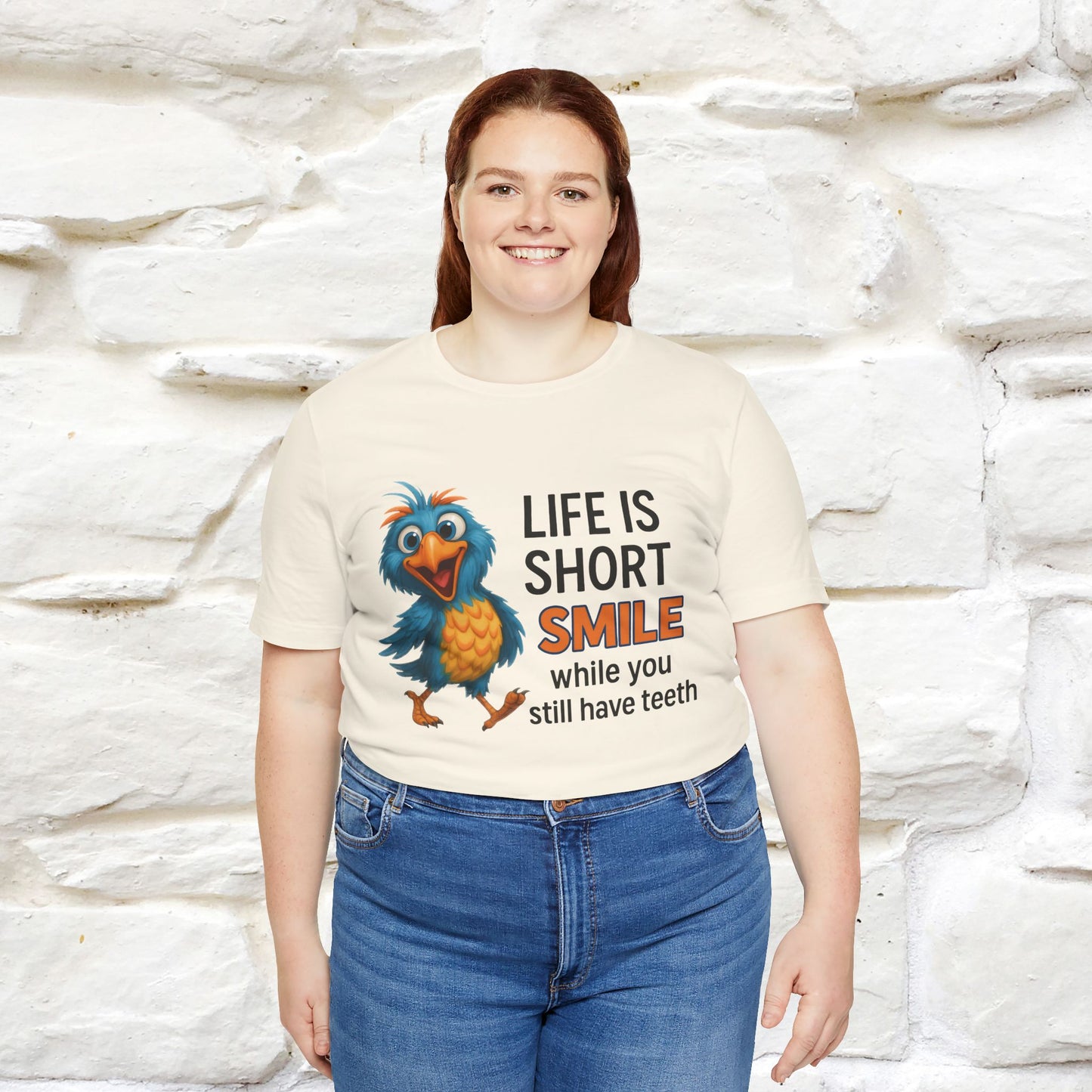 "Life Is Short Smile While ..." |Funny T-Shirt | Nunu&Miao Studio
