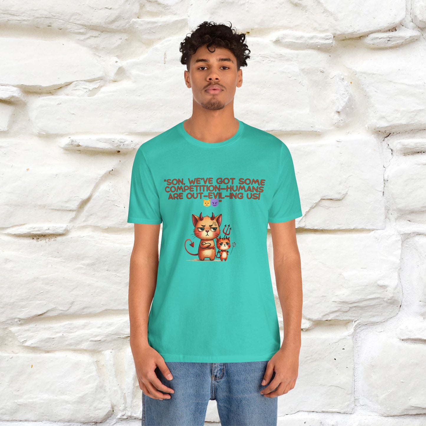 "Humans Are Out-Evil-Ing Us." Cat  T-shirt |Nunu&Miao Studio