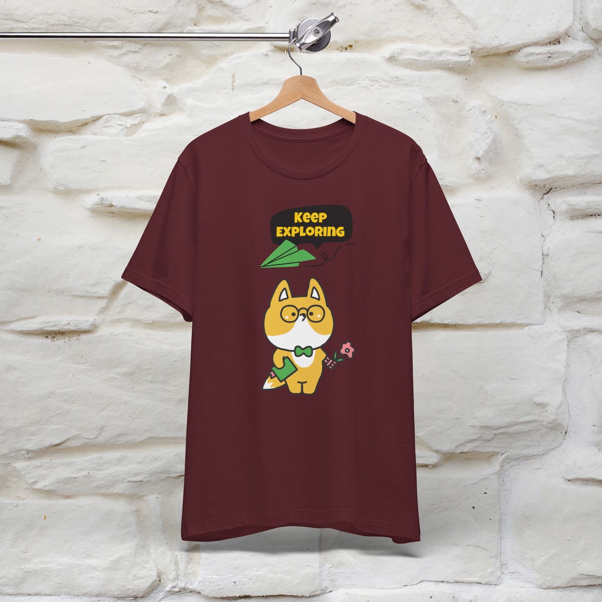 Keep Exploring T-Shirt for Men | 100% Cotton* Adventure Tee - Nunu&Miao Studio
