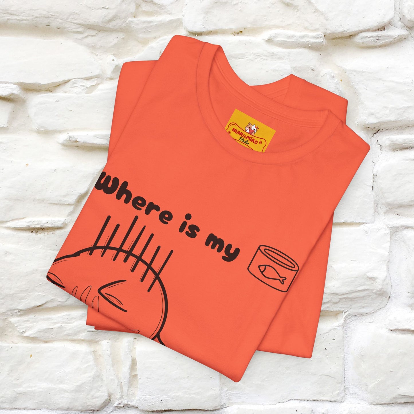 "Where Is My Tuna?" Cat T-Shirt | Nunu&Miao Studio