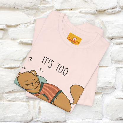 ''It’s Too Peopley Outside'' | Funny Cat T-Shirt | Nunu&Miao Studio