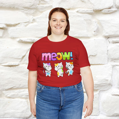 Meow! Funny Cat T-Shirt for Men & Women | 100% Cotton*