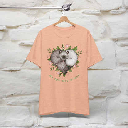 "All You Need Is Love" Cat T-Shirt | 100% Cotton* | Adorable Cat Apparel for Men & Women