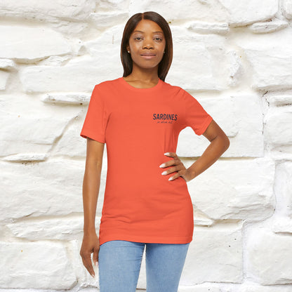 "Sardines In Olive Oil" Cute T-shirt | Front & Back Design|Nunu&Miao Studio
