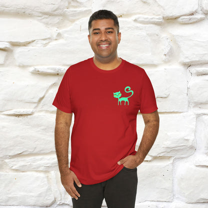 "Move Foreward Good Things Are Up Head" Cat T-Shirt| Front & Back Design | Nunu&Miao Studio