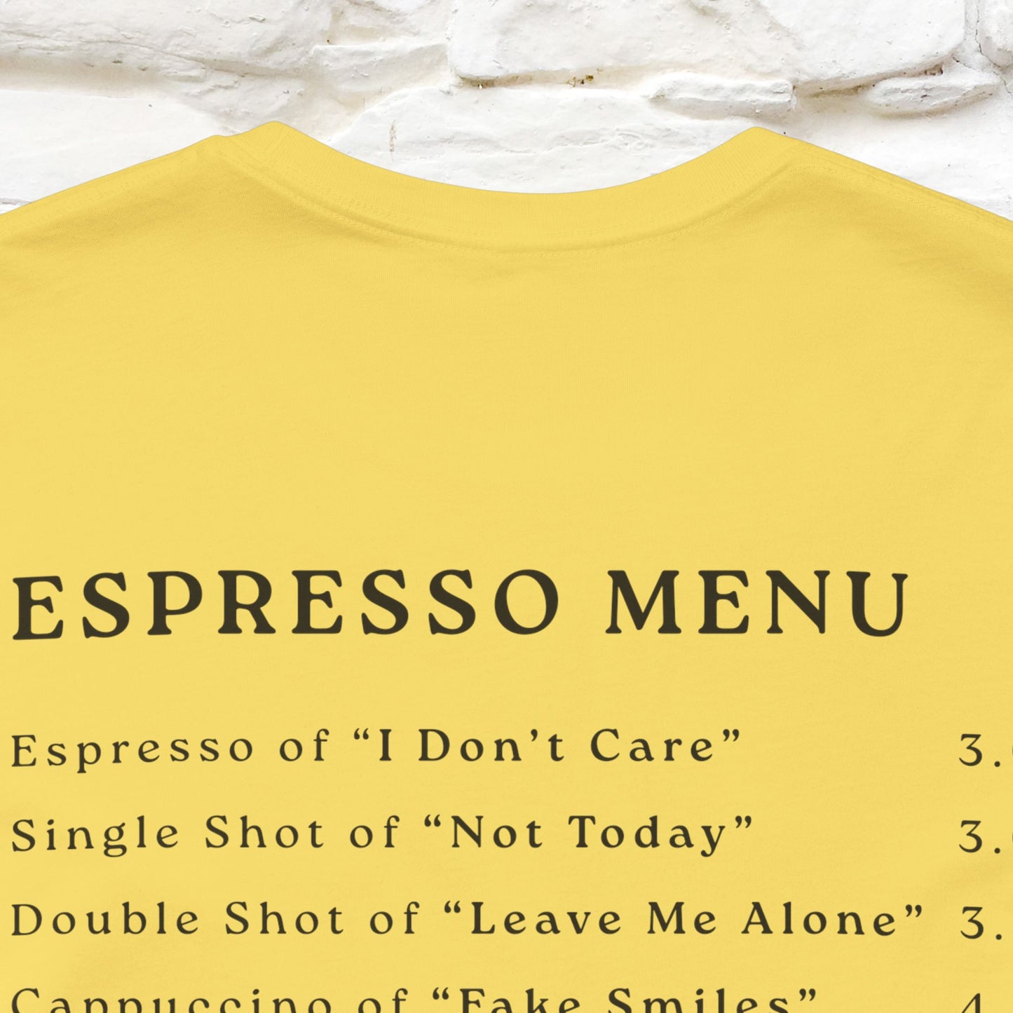 "More Espresso Less Depresso" |Cat T-Shirt | Nunu&Miao Studio