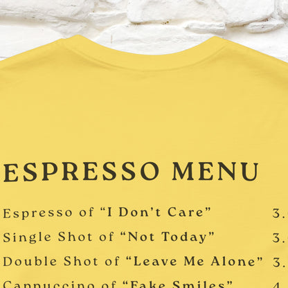 "More Espresso Less Depresso" |Cat T-Shirt | Nunu&Miao Studio