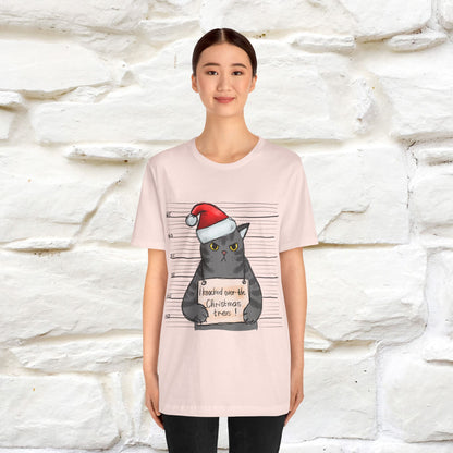"I Knocked Over The Christmas Tree " |Funny Cat T-Shirt | Nunu&Miao Studio