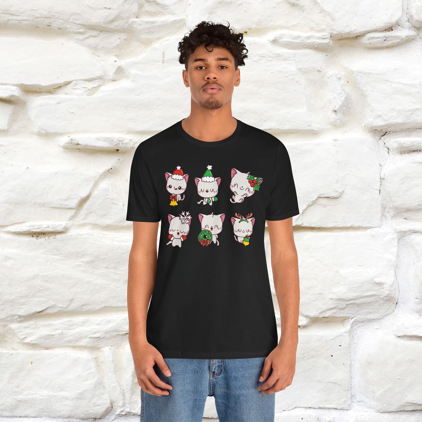 Christmas Cats T-Shirt | Festive Cat T-Shirt for Men & Women | 100% Cotton*