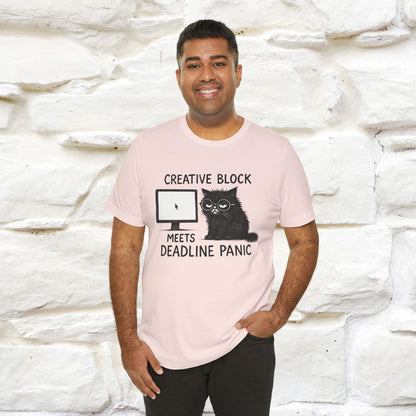 "Creative Block Meets Deadline..." |Cat T-Shirt | Nunu&Miao Studio
