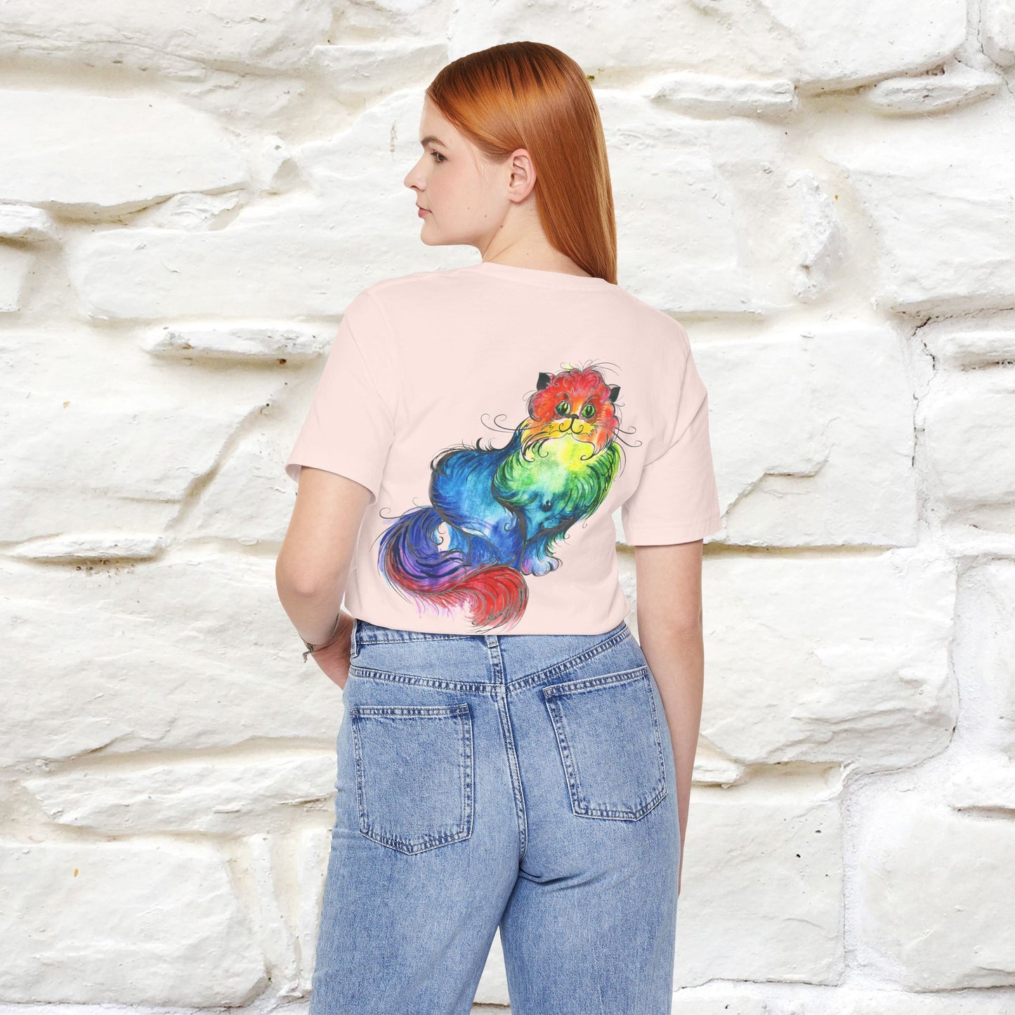 "Il Pittore'' Cat T-Shirt Front and Back Design | Nunu&Miao Studio
