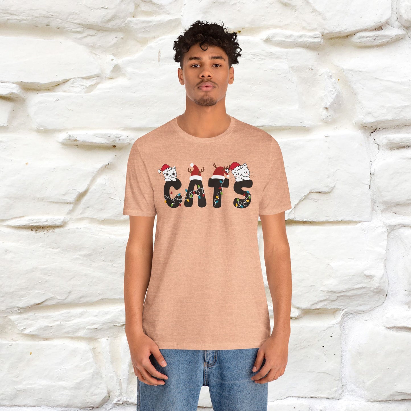 “Cats Christmas T-Shirt | Festive Cat T-Shirt for Men & Women | 100% Cotton”