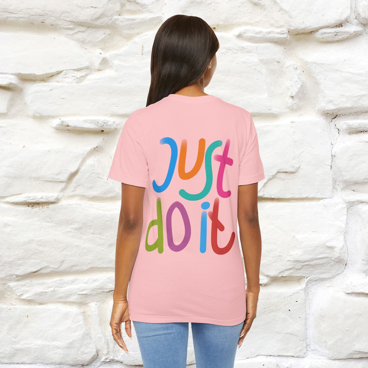 "Yes, Just Do It" Cat T-Shirt| Front & Back Design | Nunu&Miao Studio
