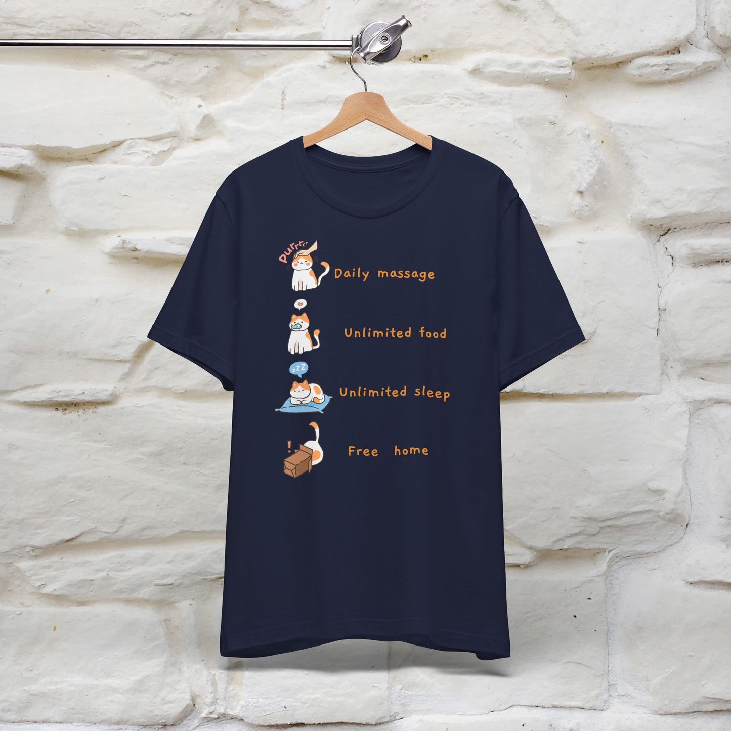 "Cat's Rules" Cat T-shirt for Men & Women | 100% Cotton* 🐾 | Funny Cat Lover Tee