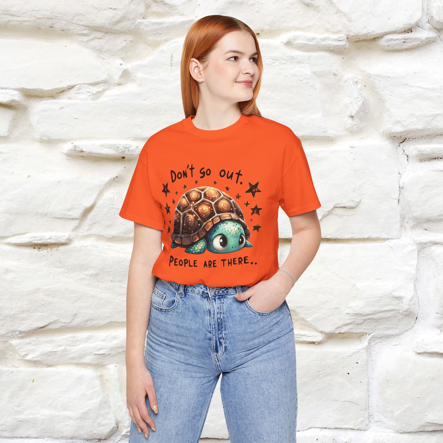 "Don't Go Out ..People Are There." |Funny T-Shirt | Nunu&Miao Studio