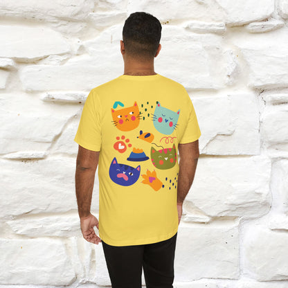 ''The Power Of Meow'' Cat T-Shirt Front and Back Design | Nunu&Miao Studio