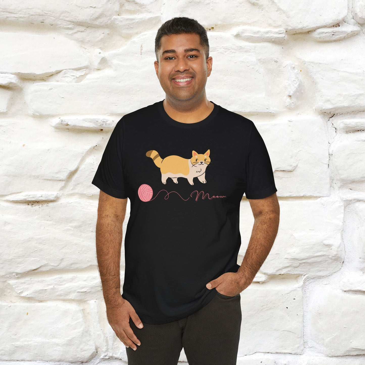 ''Meow''  Cat T-shirt for Men and Women  100% Cotton*