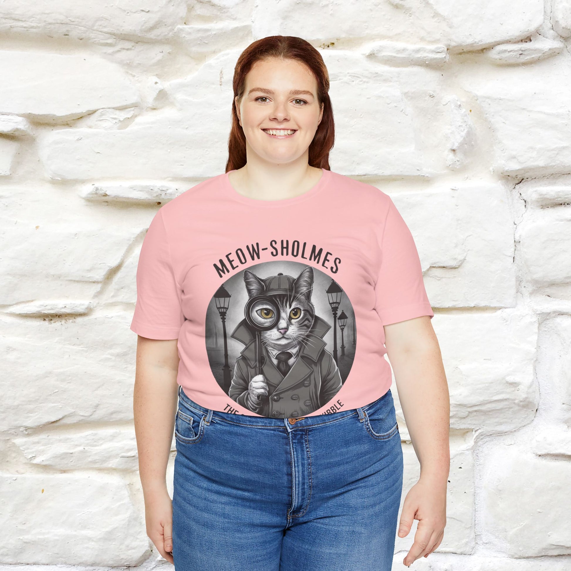 ''Meow-Sholmes: The Case of the Missing Kibble'' | Detective Cat Tee | Nunu&Miao Studio - Nunu&Miao Studio