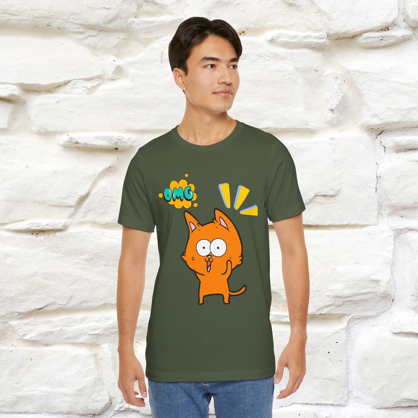 ''Oh My God'' Cat T-Shirt | Nunu&Miao Studio