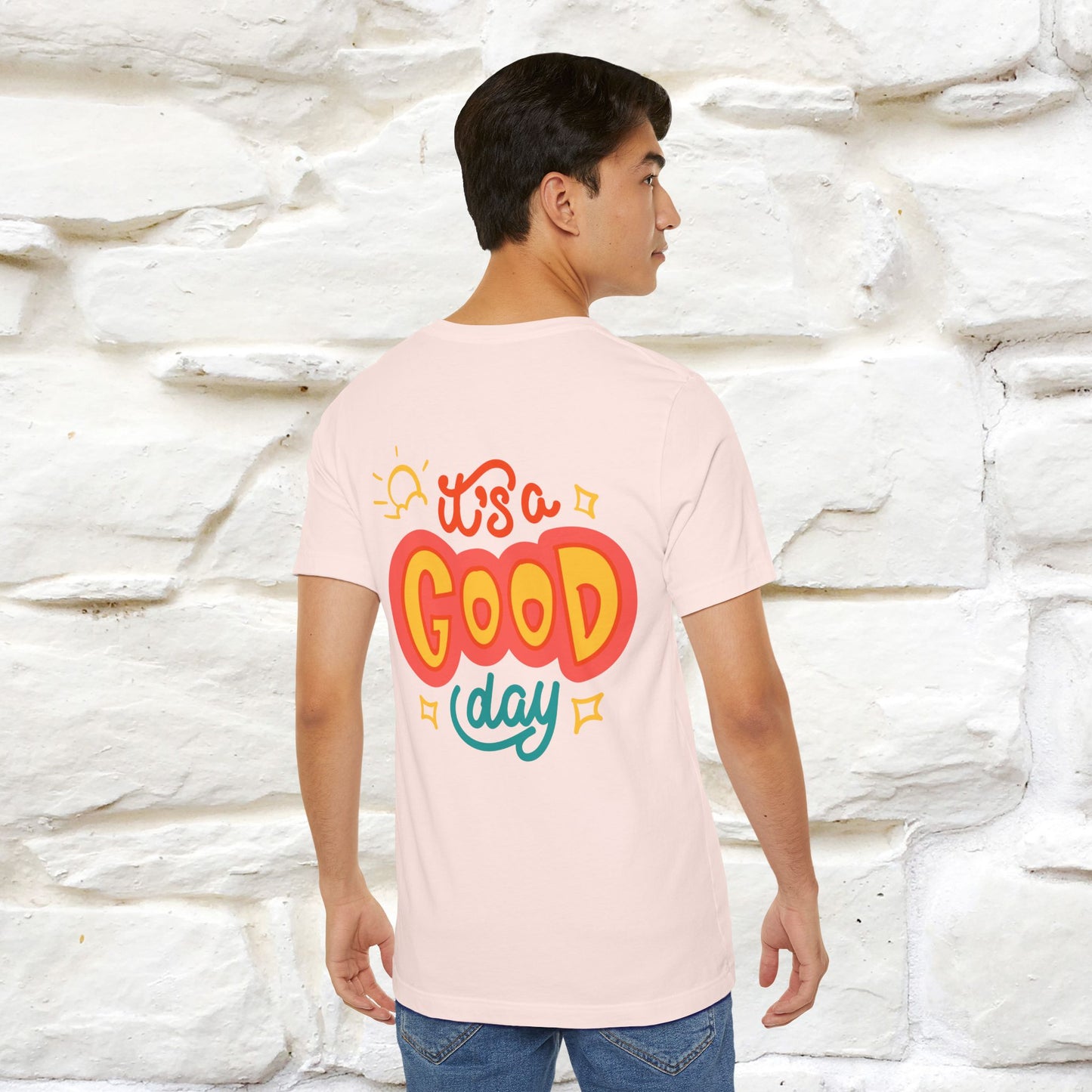 ""It's A Good Day" Cat T-Shirt| Front & Back Design | Nunu&Miao Studio