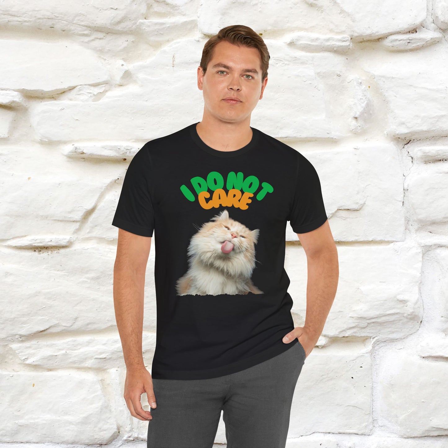 ''I Do Not Care''  Cat T-shirt for Men and Women  100% Cotton*