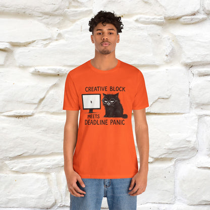 "Creative Block Meets Deadline..." |Cat T-Shirt | Nunu&Miao Studio