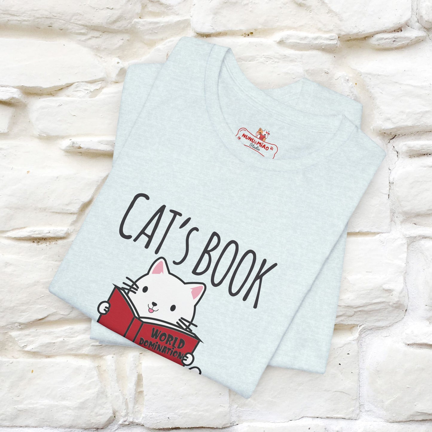 "Cat's Book Coffee" Cat T-Shirt for Men & Women | 100% Cotton* | Cozy Vibes for Book & Cat Lovers