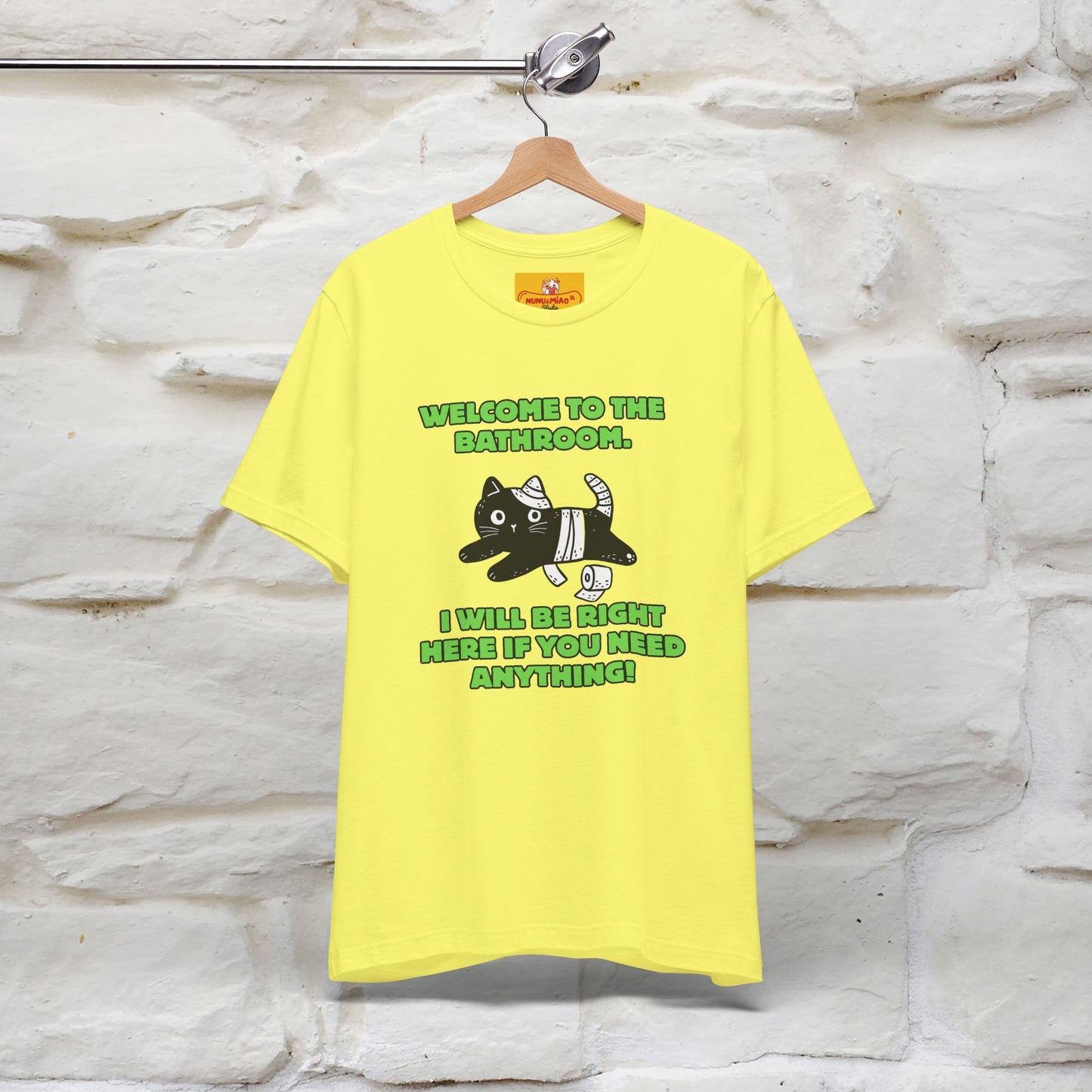 "Welcome To The Bathroom..."Funny  Cat T-shirt |Nunu&Miao Studio - Nunu&Miao Studio