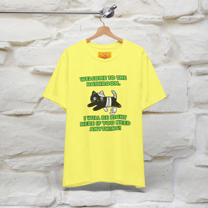 "Welcome To The Bathroom..."Funny  Cat T-shirt |Nunu&Miao Studio - Nunu&Miao Studio