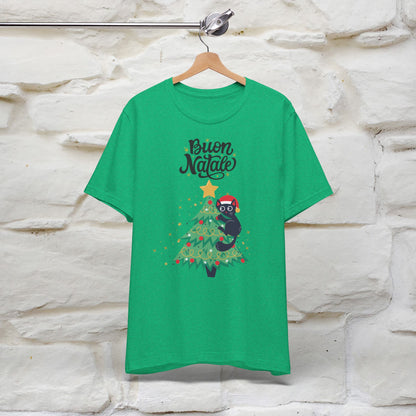 Buon Natale Cat T-Shirt | Italian Christmas Cat Shirt for Men & Women | 100% Cotton*