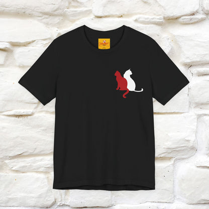 ''Modern Shapes'' Cat T-Shirt Front and Back Design | Nunu&Miao Studio