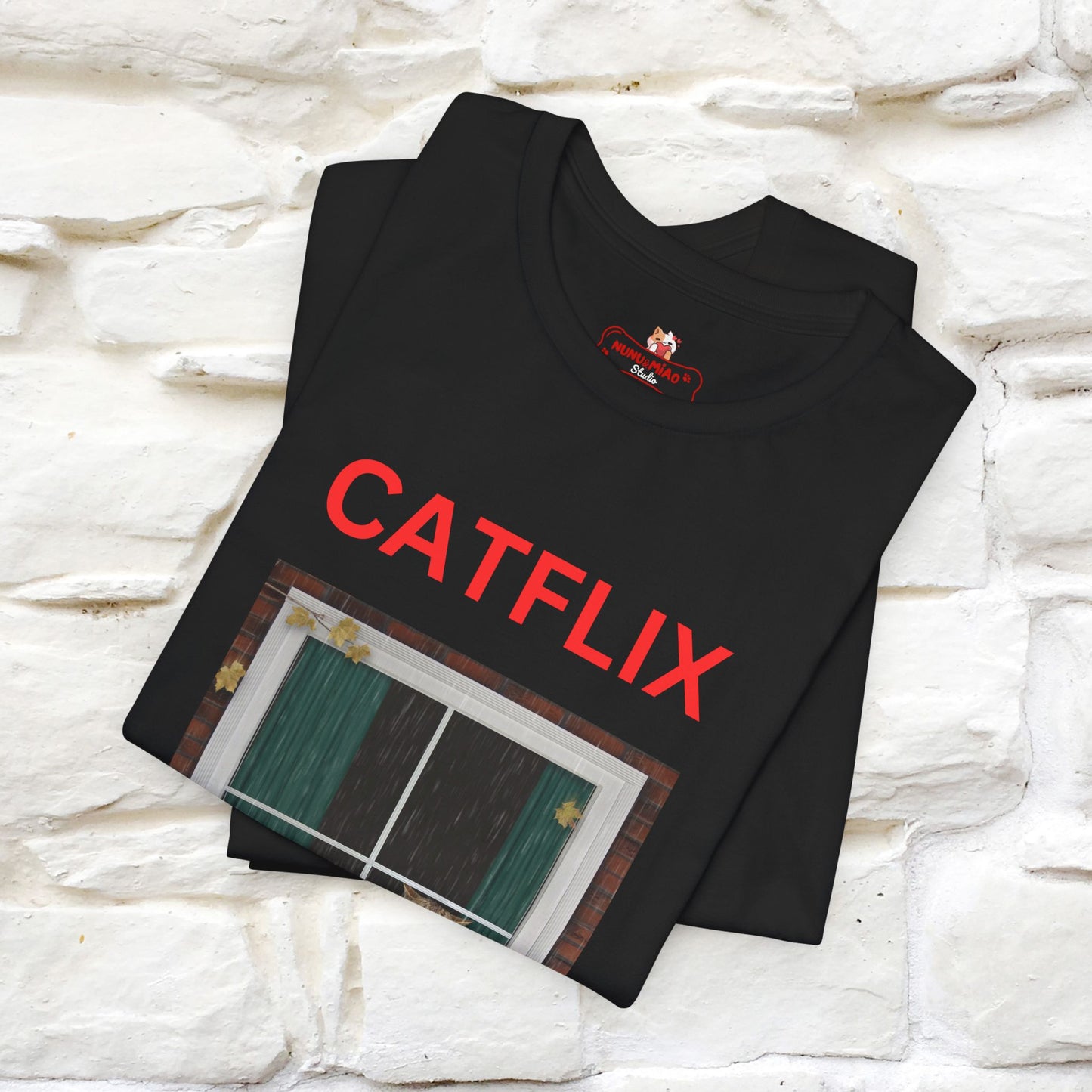 "Catflix" Cat T-shirt for Men & Women| 100% Cotton* 🐾