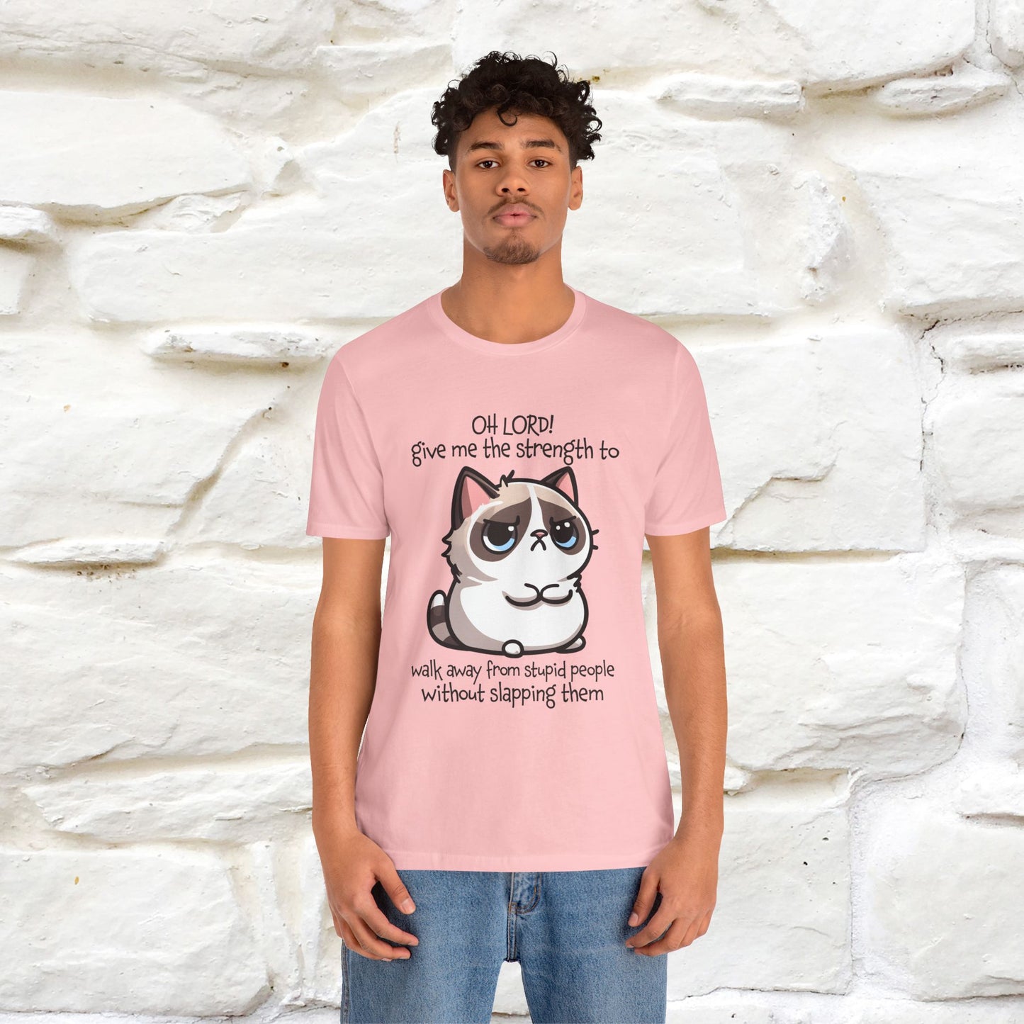 ''Oh Lord! Give Me Strength to ...'' Cat T-Shirt |  | Nunu&Miao Studio