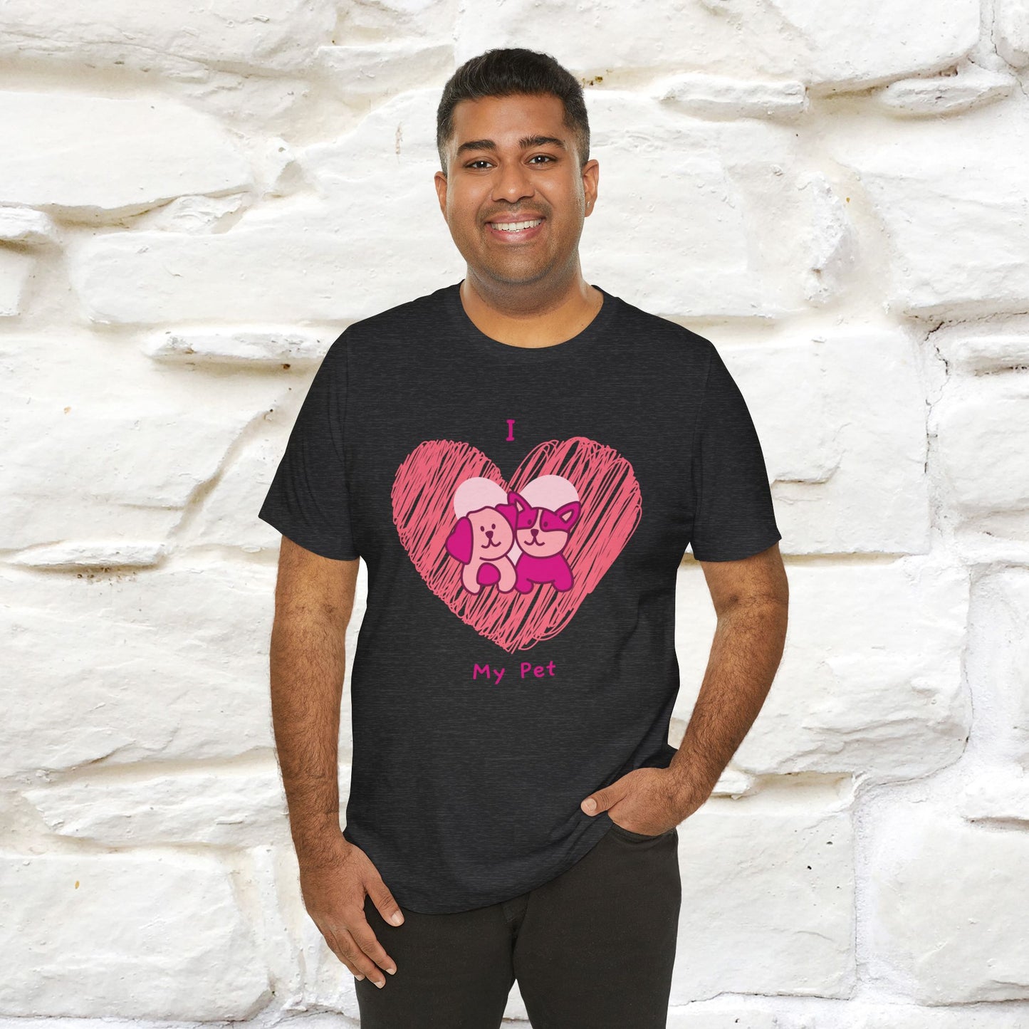 "I Love My Pet" Cat T-Shirt for Men & Women | 100% Cotton* | Celebrate Your Furry Friends