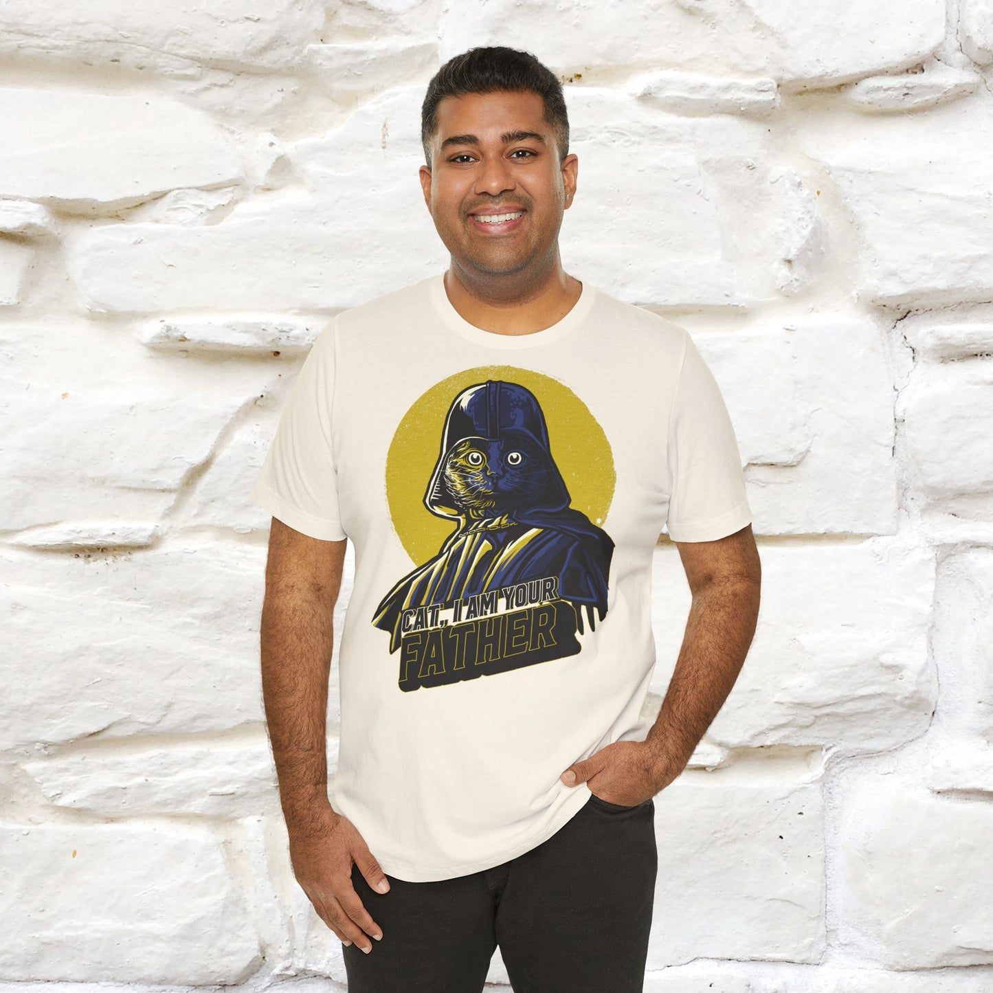 Cat I Am Your Father T-Shirt | Fun Cat & Movie Parody Tee for Men & Women | 100% Cotton